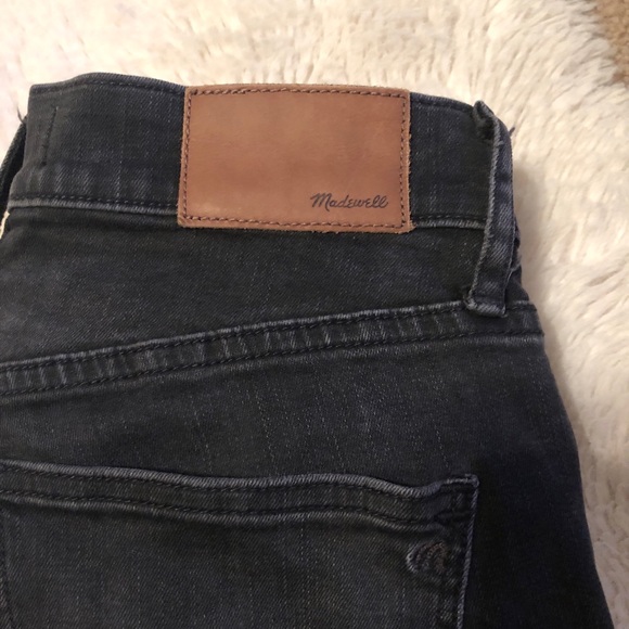 Madewell Distressed High Rise Black Skinny Jeans - Picture 7 of 10